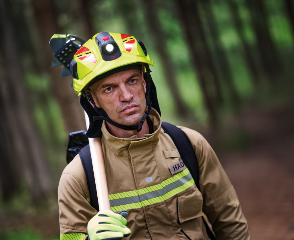 Heros H10 Einsatzhelm für Waldbrandbekämpfung und technische Rettung